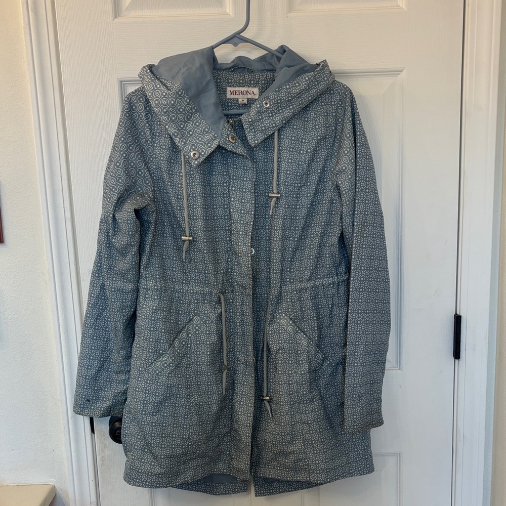 Merona Women's Blue Patterned Utility Jacket